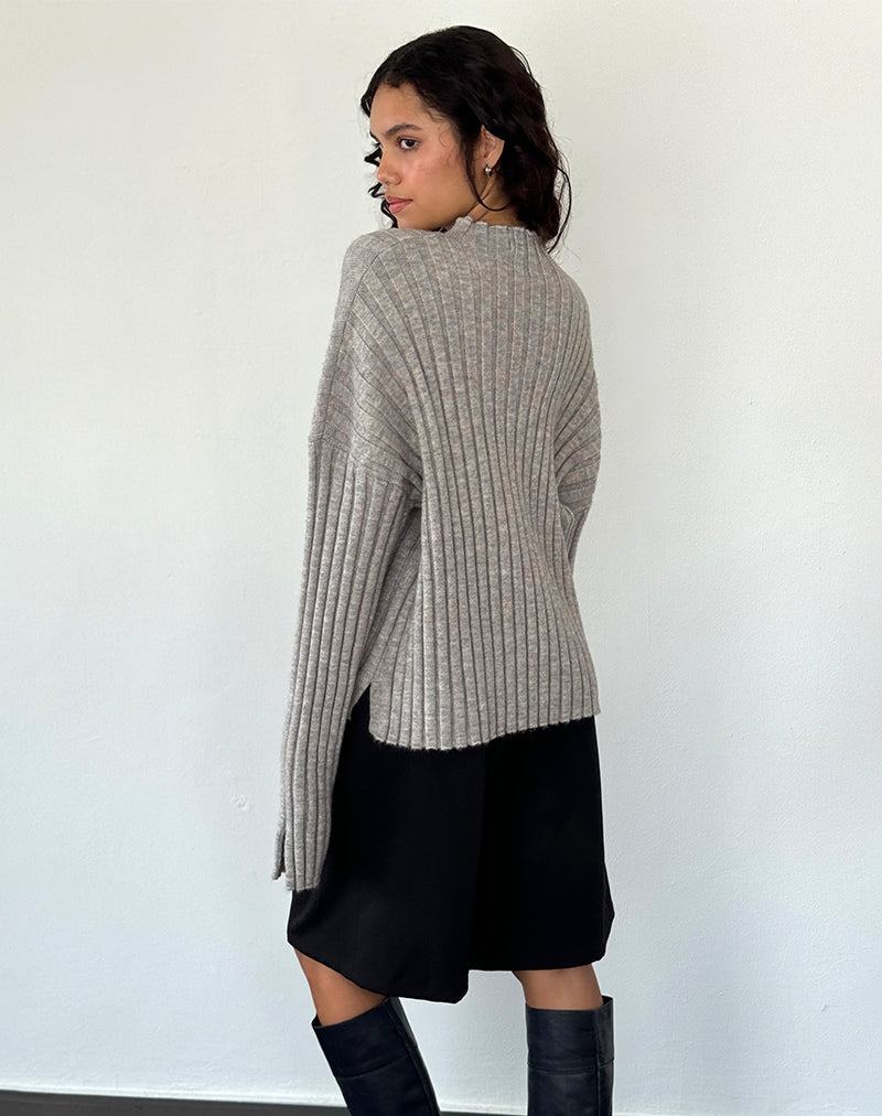 Dámské Jumpers Motel Rocks Judah Oversized Tlustý Rib Knit Světle Šedé | ULA8580UJ