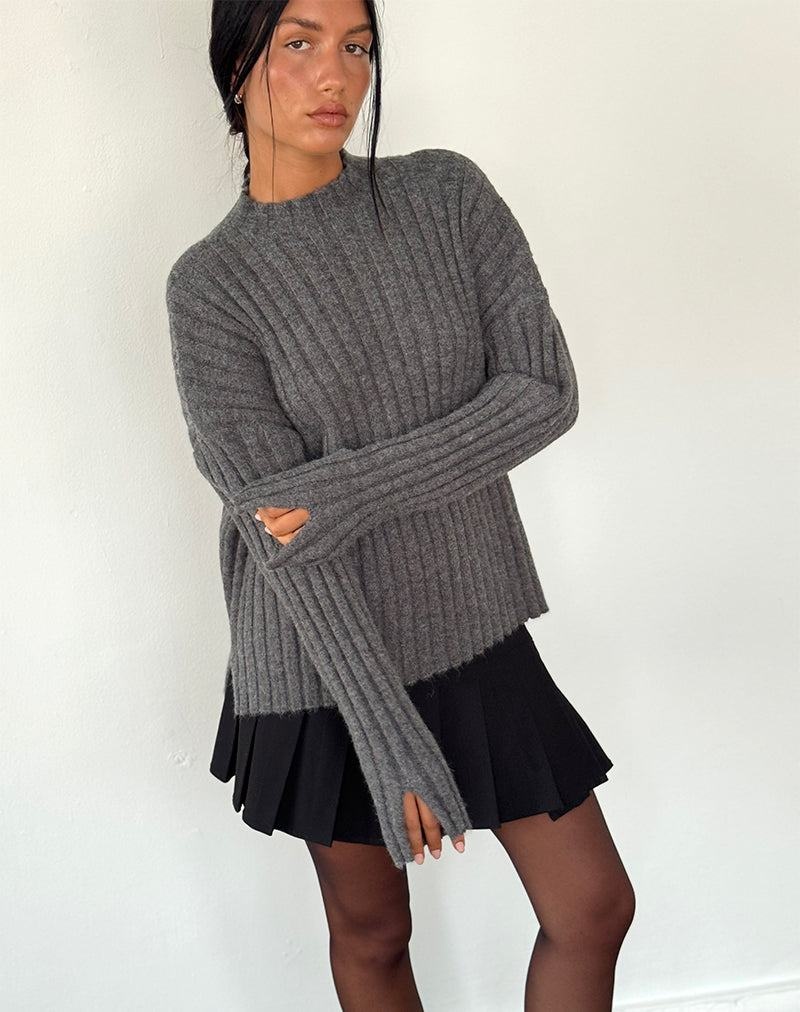 Dámské Jumpers Motel Rocks Judah Oversized Tlustý Rib Knit Šedé | KON9565XI